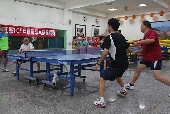 桌球錦標賽雙打火熱開戰　林紹森、陳志國奪冠  照片