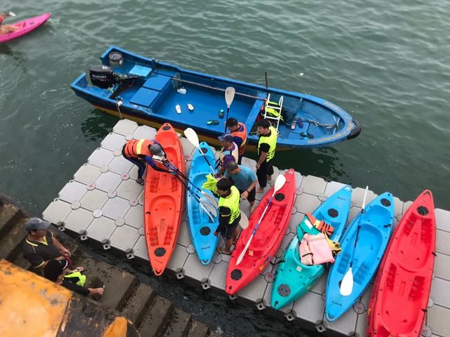 連江縣救生協會舉辦海洋推廣親子【獨木舟】體驗 照片
