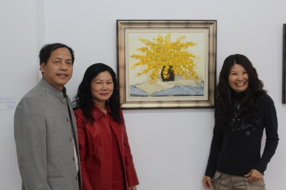 議長參加陳瑞珠「花緣∼我生命中的勇士」畫展開幕  照片