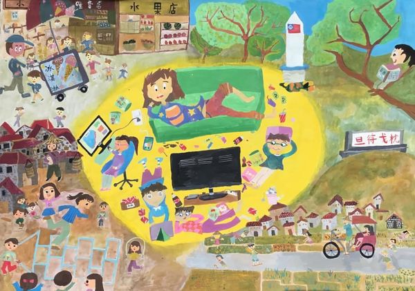本校學生集體創作首度榮獲第52屆世界兒童畫展台灣決賽特優獎  照片